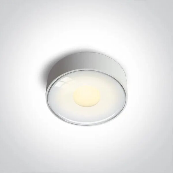 STROPNA SVETILKA LED/6W/480lm/3000K/230V IP65 107mm BELA DM67484/W/W
