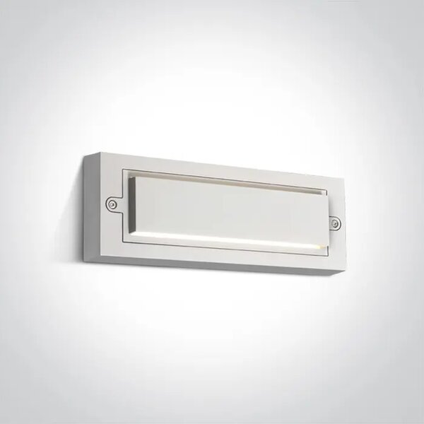 STENSKA SVETILKA LED 6W 3000K TEMNA SVETLOBA IP65 BELA DM67502B/W/W