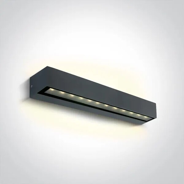STENSKA SVETILKA LED 2X10W, 3000K IP65 L380 ANTRACIT DM67526B2/AN/W