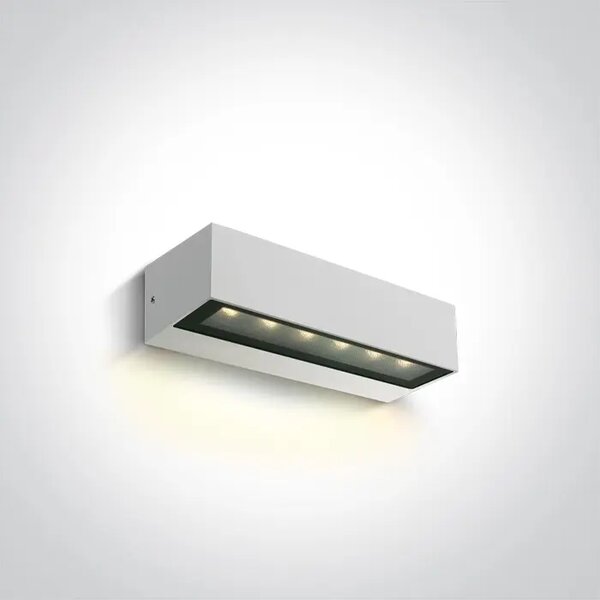 STENSKA SVETILKA LED 8W WW IP65 230V BELA DM67526A1/W/W