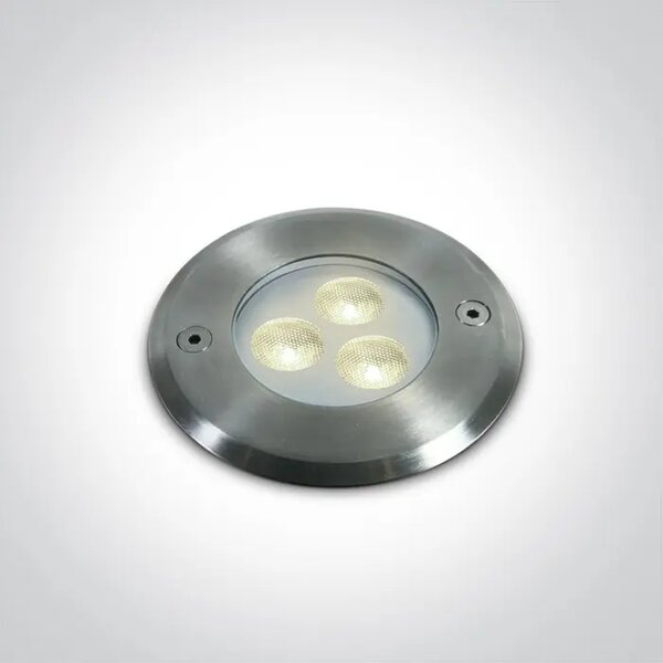 VGRADNA ZUNANJA SVETILKA LED 3x1W CW SS316 IP68 24V DM69066A/C
