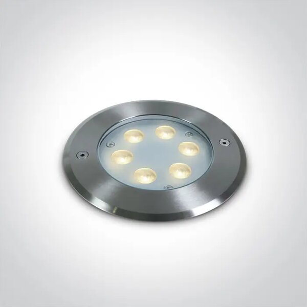 VGRADNA ZUNANJA SVETILKA LED 6X1W CW SS316 IP68 24V DM69066B/C