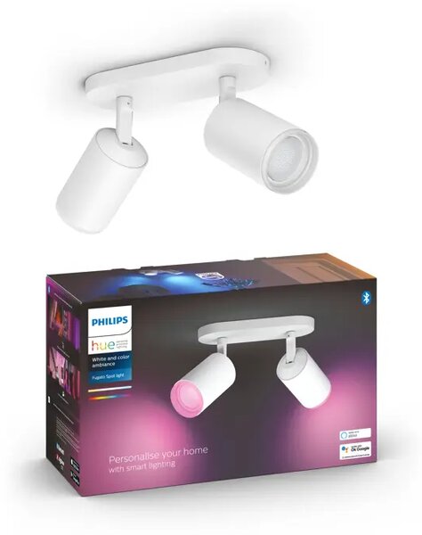 Fugato PHILIPS HUE REFLEKTOR GU10 2X5,7W/230V/ WH+RGB BELA BT 8718696171516
