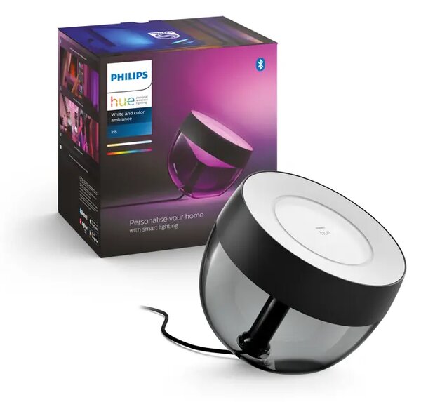 Iris PHILIPS HUE ZATEMNLJIVA NAMIZNA SVETILKA ČRNA RGBW 8719514264489