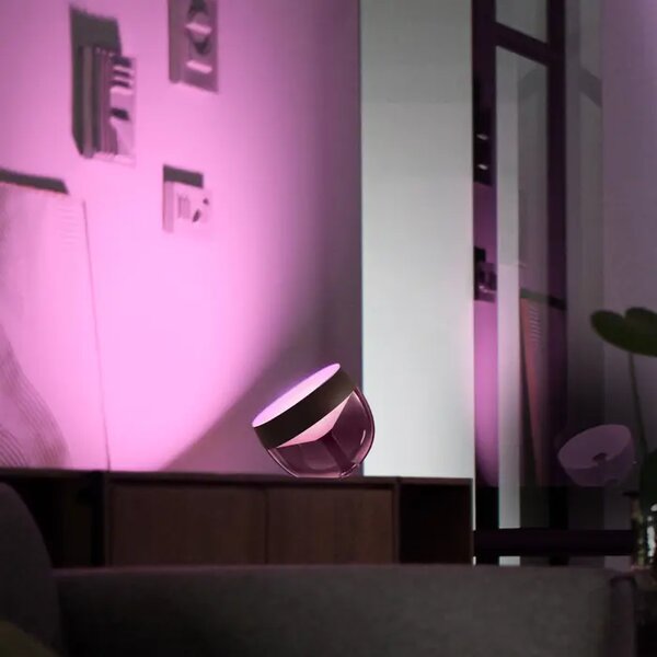 Iris PHILIPS HUE ZATEMNLJIVA NAMIZNA SVETILKA ČRNA RGBW 8719514264489