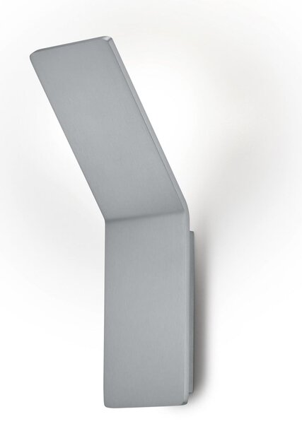 Knapstein Ava LED stensko svetilo, mat nikelj, aluminij, 1 luč, zatemnjen, Kovinska, Dnevna soba / jedilnica, Aluminij, Sodobni