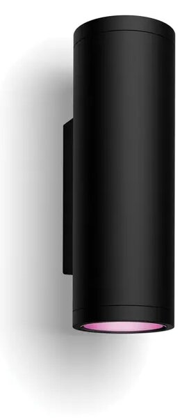 Stenska svetilka PHILIPS HUE WACA EU, črna, 2x 8718696174371