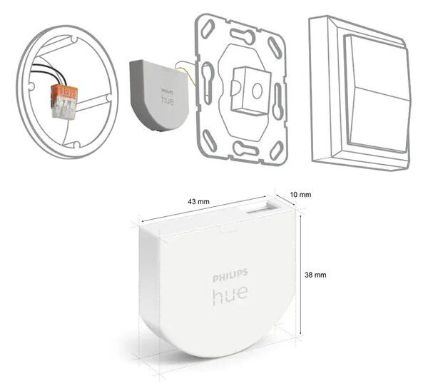 Philips Hue STENSKA SVETILKA, 2 žici 8719514318021