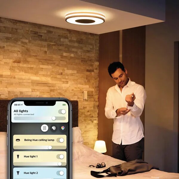 STROPNA SVETILKA PHILIPS HUE ČRNEGA RAZPRŠILA 8719514341135