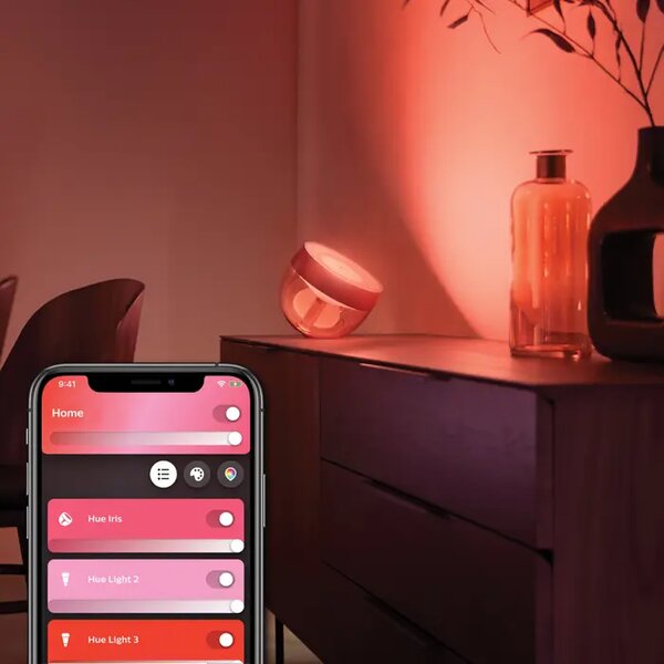 Iris PHILIPS HUE ZATEMNLJIVA NAMIZNA SVETILKA BAKRENA RGBW 8719514411586