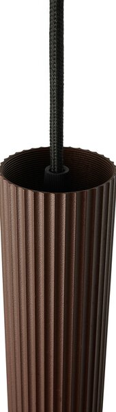 Nordlux Obesek Vico, kovinsko senčilo, enojna luč, rjava kovinska barva, zatemnjen, Rjava / rjasta, Dnevna soba / jedilnica, Aluminij