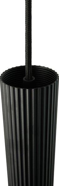 Nordlux Obesek Vico, kovinsko senčilo, enojna luč, črna, zatemnjen, Črna, Dnevna soba / jedilnica, Aluminij