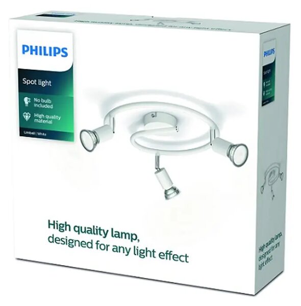 Limbali PHILIPS STROPNA SVETILKA BELA 3x50W 230V 8719514465176