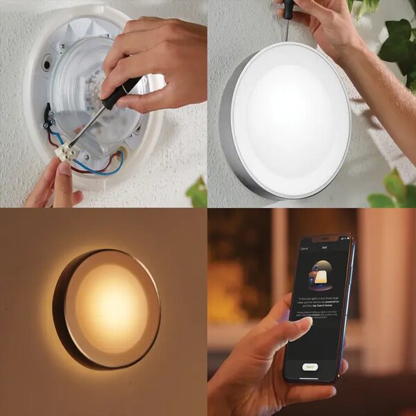 Daylo PHILIPS HUE WACA STENSKA SVETILKA IZ NERJAVEČEGA JEKLA 1x15W 8718696174418