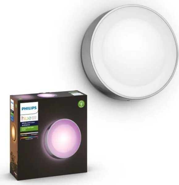 Daylo PHILIPS HUE WACA STENSKA SVETILKA IZ NERJAVEČEGA JEKLA 1x15W 8718696174418