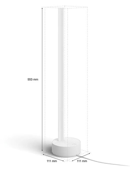 Gradientna namizna svetilka PHILIPS HUE WHITE RGBW 8718696176238