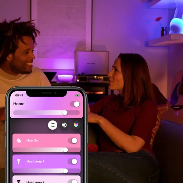 PRENOSNA NAMIZNA SVETILKA COL PHILIPS HUE GO V2 BELA 8718696173992