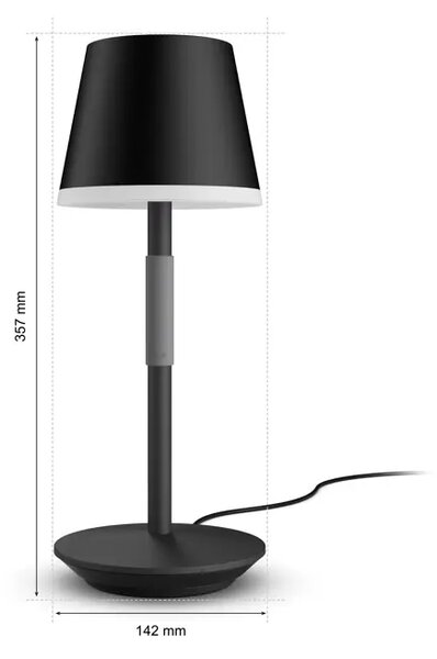 Belle PHILIPS HUE NAMIZNA SVETILKA ČRNA 8719514404595