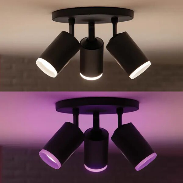 Fugato PHILIPS HUE STROPNA SVETILKA ČRNA 3x5,7W 240V 8718696171547