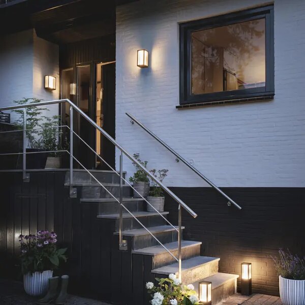 Stenska svetilka Impress PHILIPS HUE, črna 8718696170496