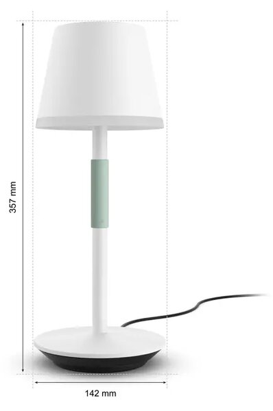 Belle PHILIPS HUE NAMIZNA SVETILKA NA BATERIJE BELA RGBW 8719514404571