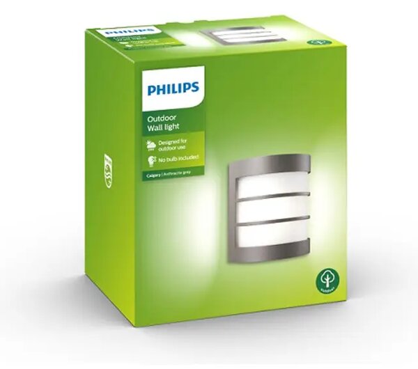 Calgary PHILIPS STENSKA SVETILKA 1x60W ANTRACIT 8718696176825