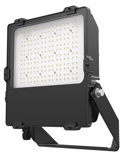 DOTLUX LED reflektor LENSplus, 150 W, črna, aluminij 5.000 K IP66, Črna, Aluminij, Stenski reflektor