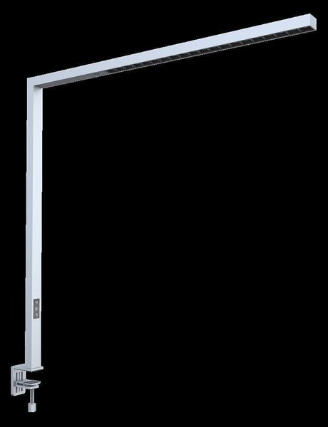 DOTLUX LED senzorska svetilka STYLEdesk, bela, 80 W 4.000 K, zatemnjen, Bela, Študija / pisarna, Aluminij, Sodobni, Namizni pult