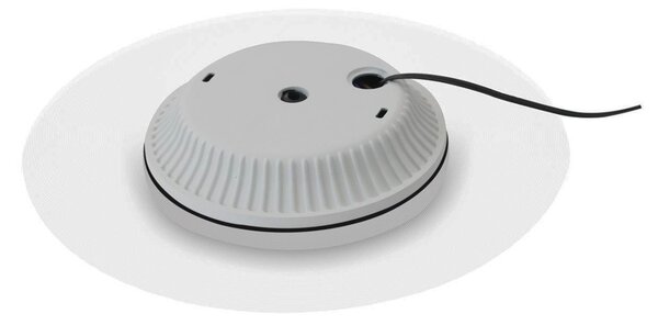 DOTLUX LED stropna svetilka MOONBASE srebrna Ø 37 cm aluminij/akril CCT, Kovinska, Dnevna soba / jedilnica, Aluminij, Sodobni