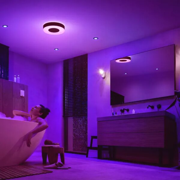 Xamento PHILIPS HUE LED STROPNA SVETILKA M ČRNA 2000-6500K IP44 8719514452251