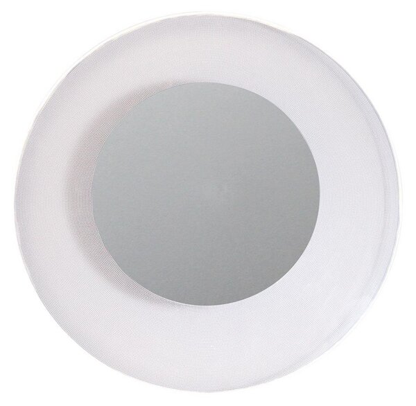 DOTLUX LED stropna svetilka MOONBASE srebrna Ø 37 cm aluminij/akril CCT, Kovinska, Dnevna soba / jedilnica, Aluminij, Sodobni