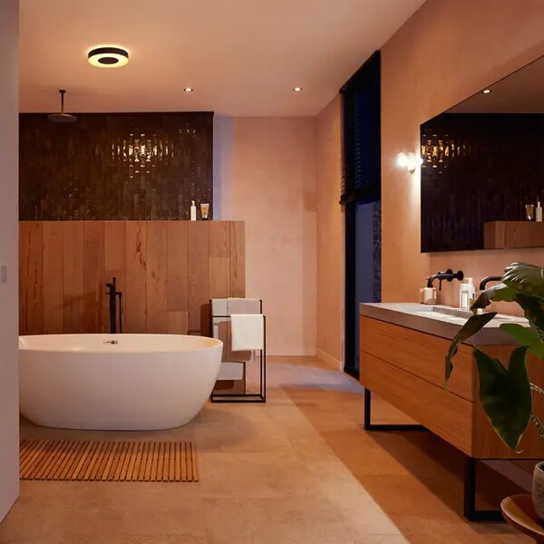 Xamento PHILIPS HUE LED STROPNA SVETILKA M ČRNA 2000-6500K IP44 8719514452251