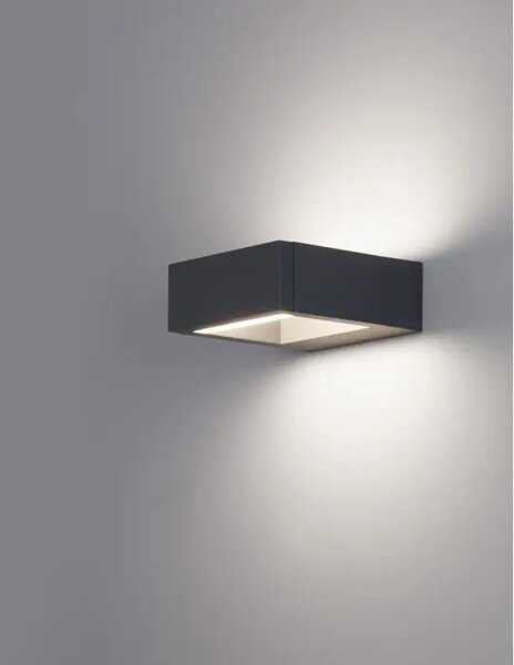 ZUNANJA STENSKA SVETILKA BLISS LED 7W/3000K/708lm/IP54/TEMNO SIVA NL819502
