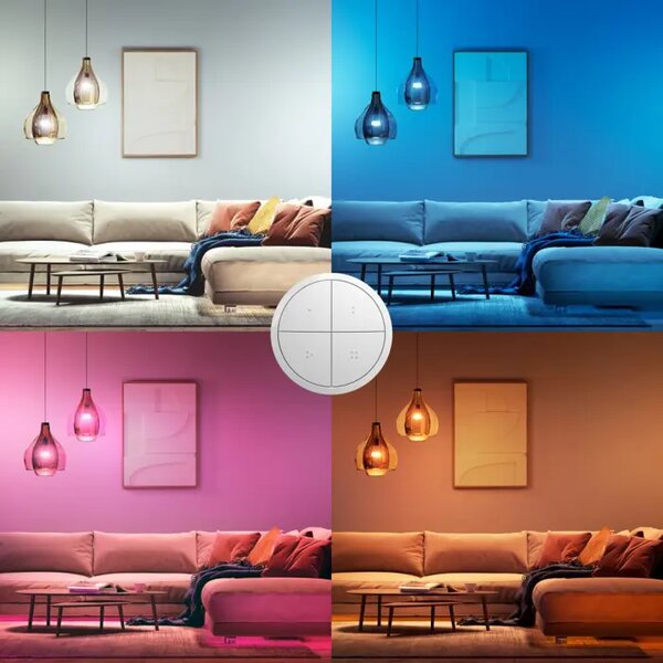 Philips Hue MOBILNO STIKALO/ZATEMNILNIK Stikalo z vrtljivim gumbom, belo 8719514440999