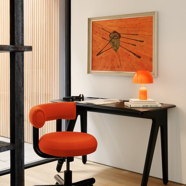 Tom Dixon Akku-namizna svetilka BELL PORTABLE, rdeča, 28 cm IP44, zatemnjen, Rdeča, Dnevna soba / jedilnica, Plastika, Dizajn