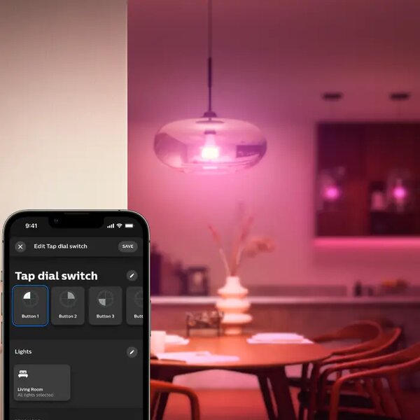 Philips Hue MOBILNO STIKALO/ZATEMNILNIK Stikalo z vrtljivim gumbom, belo 8719514440999