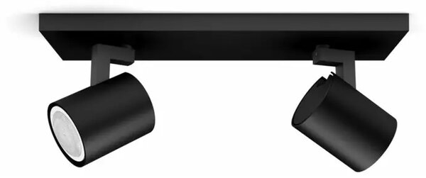 Runner Hue STROPNA SVETILKA ČRNE OSVETLITVE 2x5W 2200-6500K + DALJINSKI UPRAVLJALNIK 8719514338166