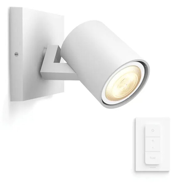 STENSKA SVETILKA Runner Hue BELA 1x5W 2200-6500K + DALJINSKI UPRAVLJALNIK 8719514338203