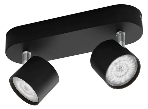 ZVEZDNI STROPNI LED REFLEKTOR črne barve 2x4,5W SELV zatemnljiv 8719514435391