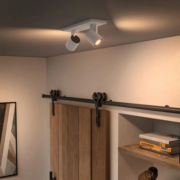 Runner Hue STROPNI REFLEKTOR BELA 2x5W 2200-6500K + DALJINSKI UPRAVLJALNIK 8719514338142