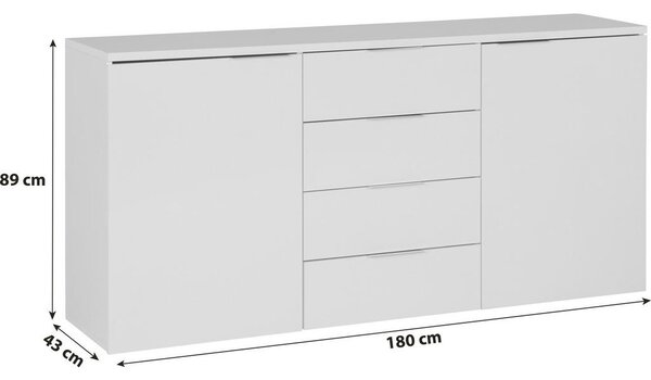 Mömax Komoda Split 2, Bela