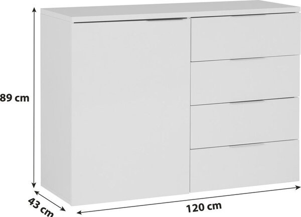 Mömax Komoda Split 2, Bela