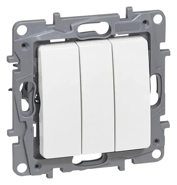 764X03 NILOE TROJNO STIKALO 1P/10A/250V BELO LE764503