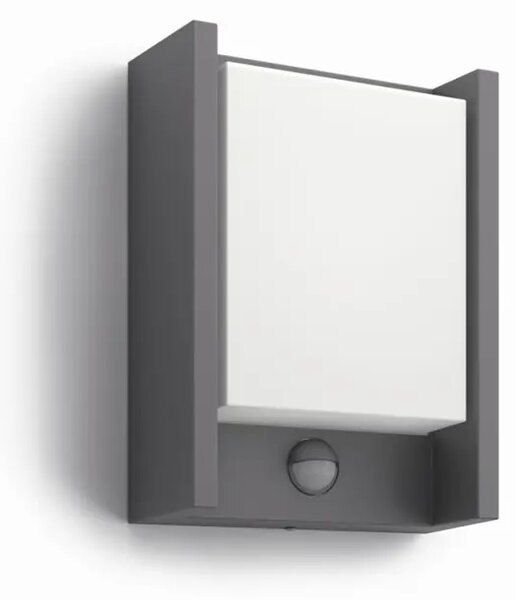 STENSKA SVETILKA ARBOR S SENZORSKIM LED 6W/600lm/2700K/230V/IP44/ANTRACIT 16461/93/16