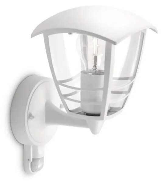STENSKA SVETILKA CREEK S SENZORJEM E27/60W/230V/IP44/BELA 15388/31/16