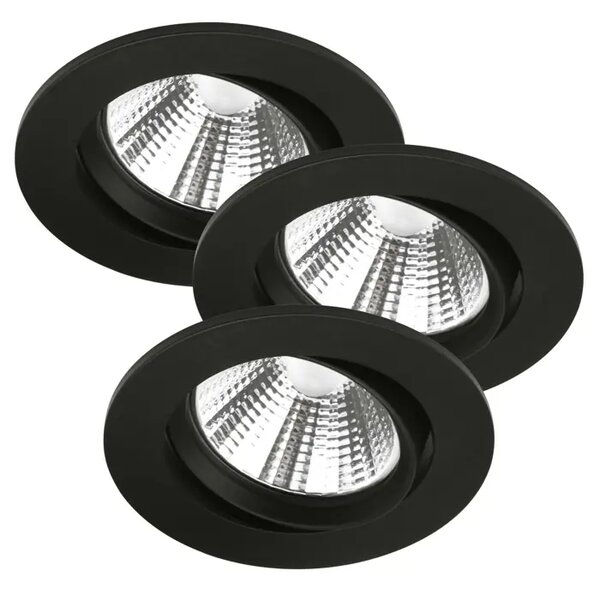 FREMONT 3-KIT IP23 2700K VGRADNA SVETILKA ČRNE LED IP23 47580103