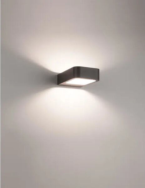 ZUNANJA STENSKA SVETILKA ACQUA. LED 5W/3000K/490lm/IP54/TEMNO SIVA NL713312