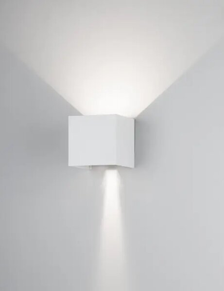 ZUNANJA STENSKA SVETILKA COMO LED 2x3W/3000K/510lm/IP54/BELA NL747406