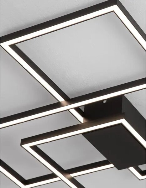 STROPNA SVETILKA BILBAO LED 55W/3000K/3550lm/DIMM/IP20/ ČRNA NL9508431