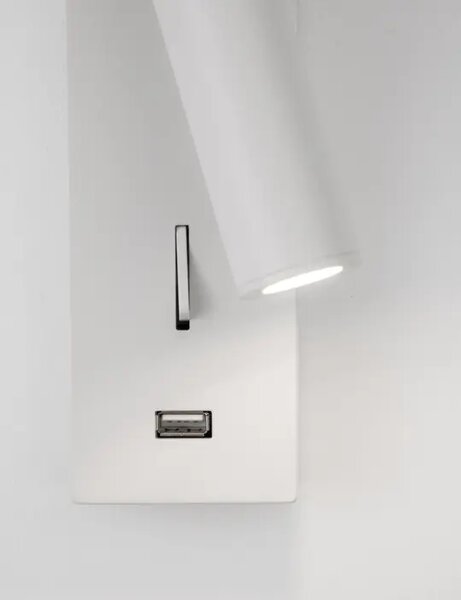 STENSKA SVETILKA Z VAROVALKO LED 3W/3000K/210lm/IP20/BELA NL9170101